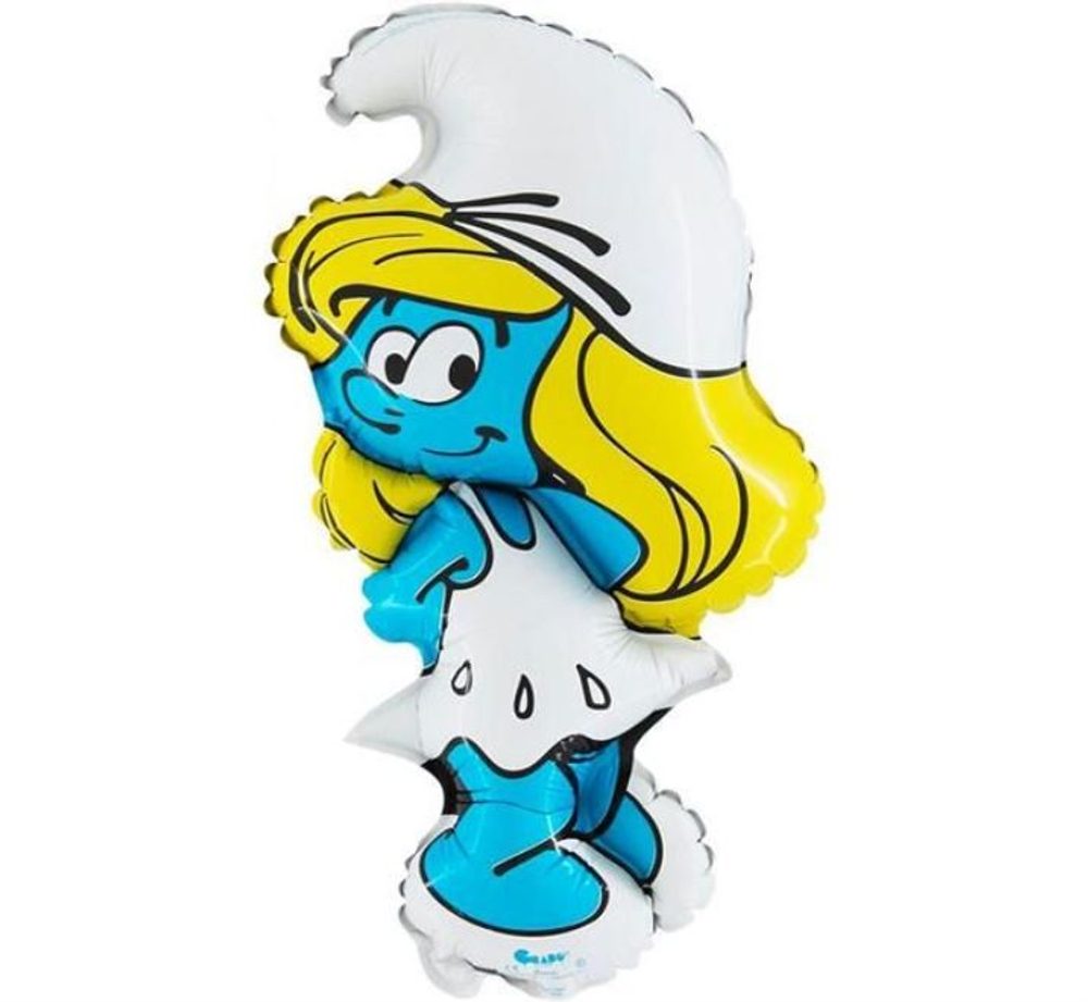 Fóliás léggömb 60 cm - Smurf - Flexmetal