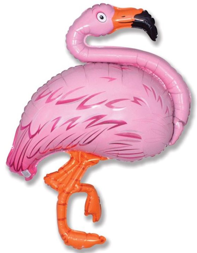 Fóliás léggömb Plüss Flamingó 76 cm - Flexmetal