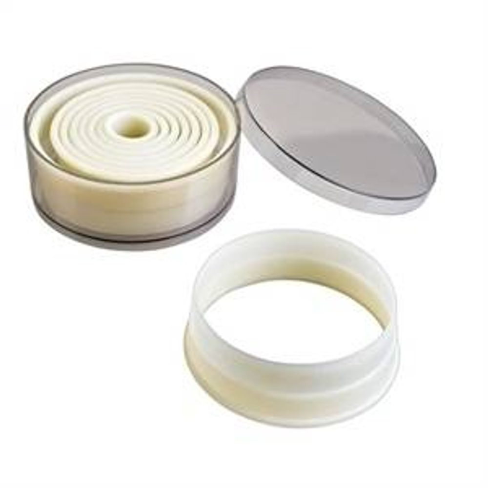 Kerek nylon süteménykiszúró készlet – 9 db - Ibili