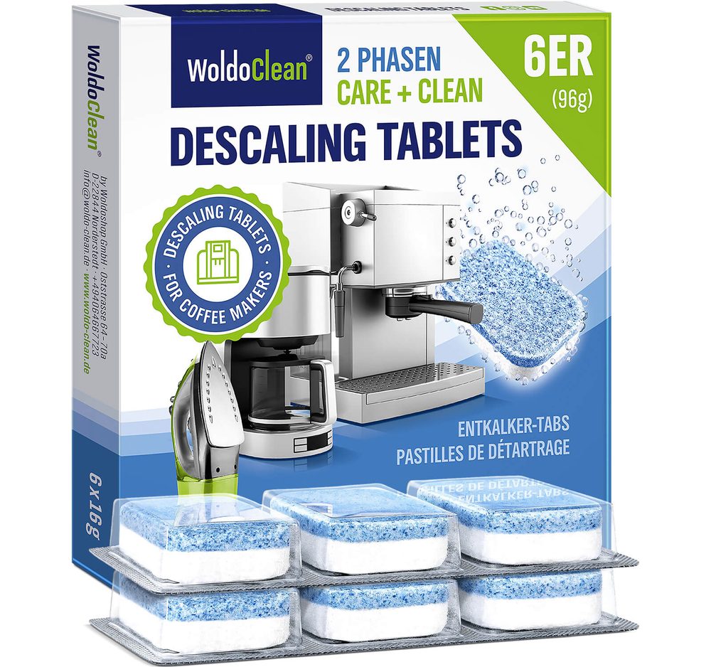 Kétfázisú vízkőoldó tabletta 6 db - WoldoClean®