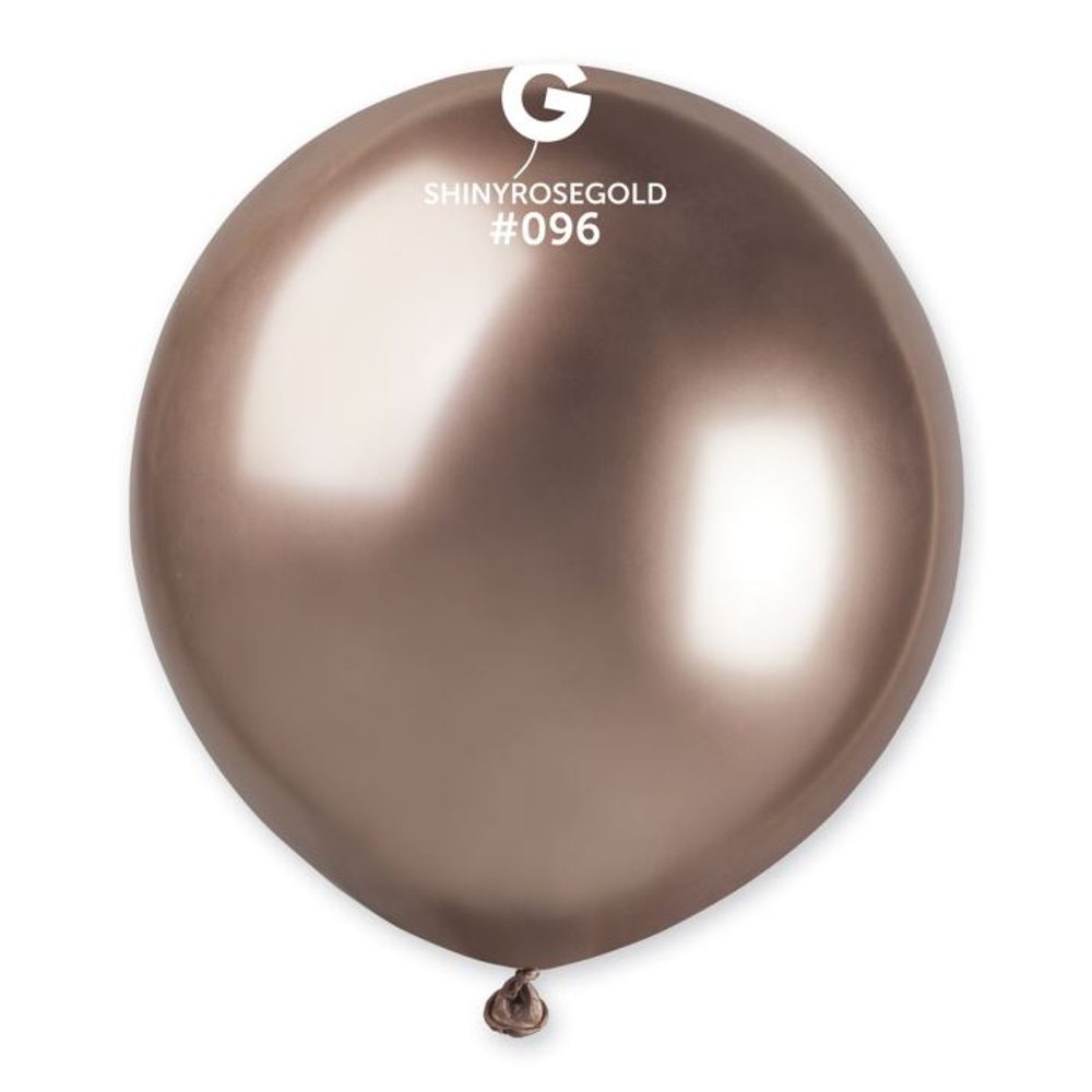 Króm ballon 48 cm – fényes rózsaarany (rosegold) 1DB - SMART