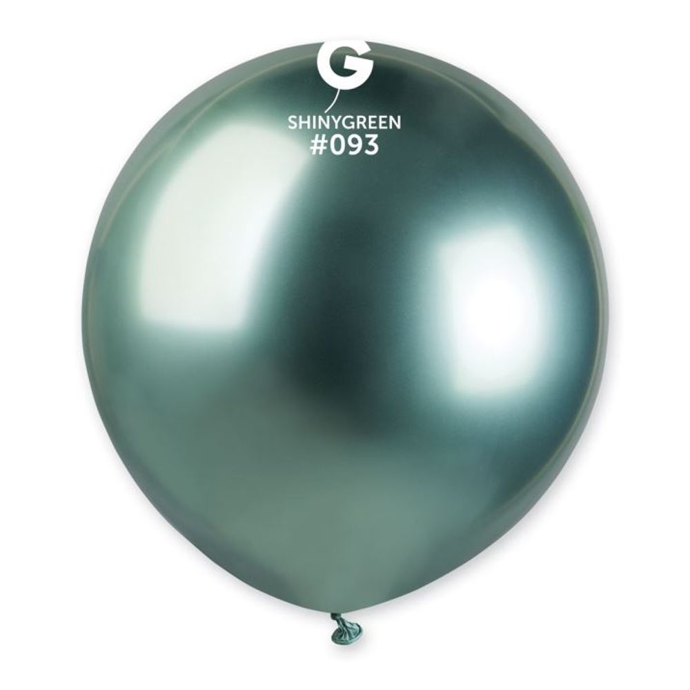 Króm ballon 48 cm – fényes zöld 1DB - SMART