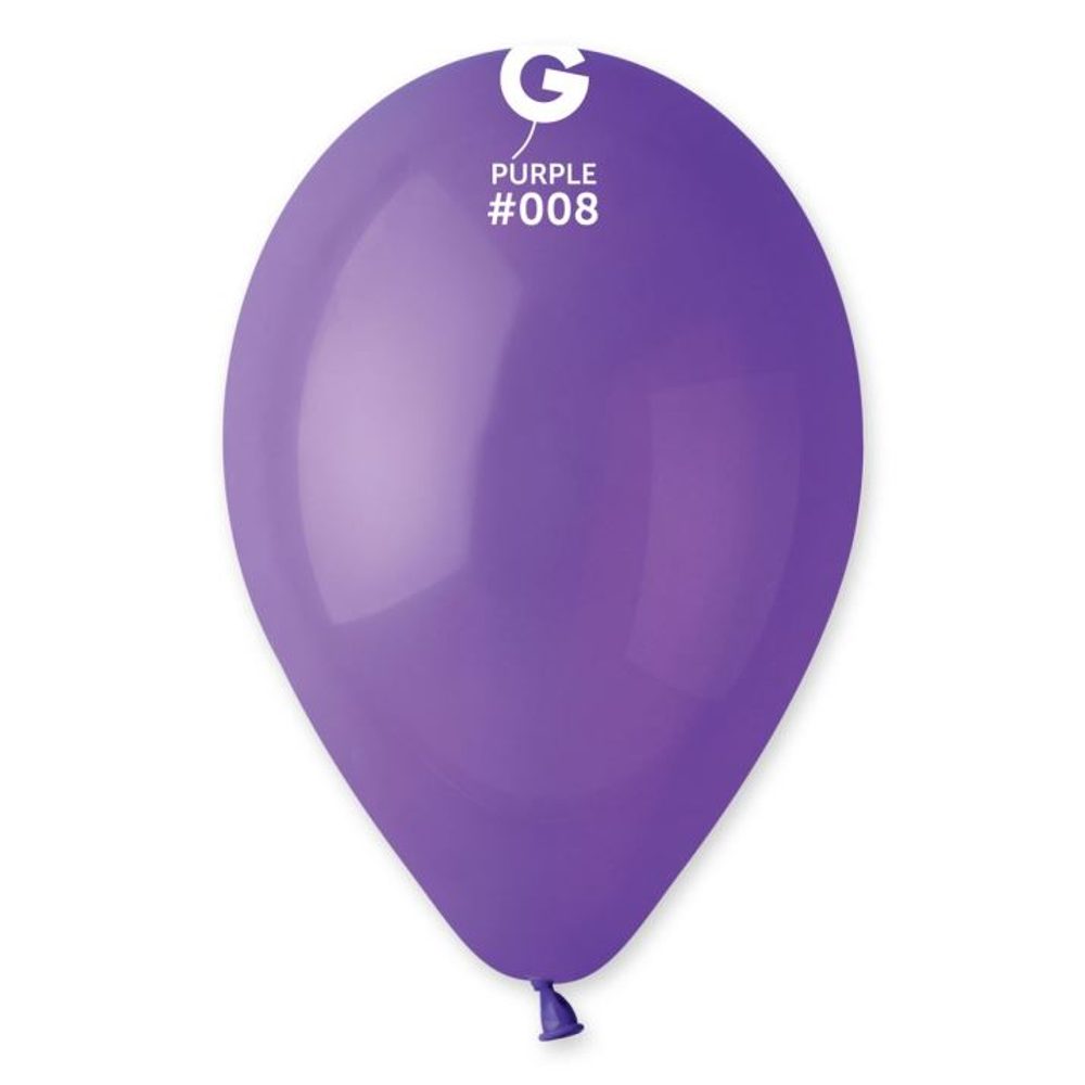 Lila léggömbök 100 db 26 cm pasztell - SMART