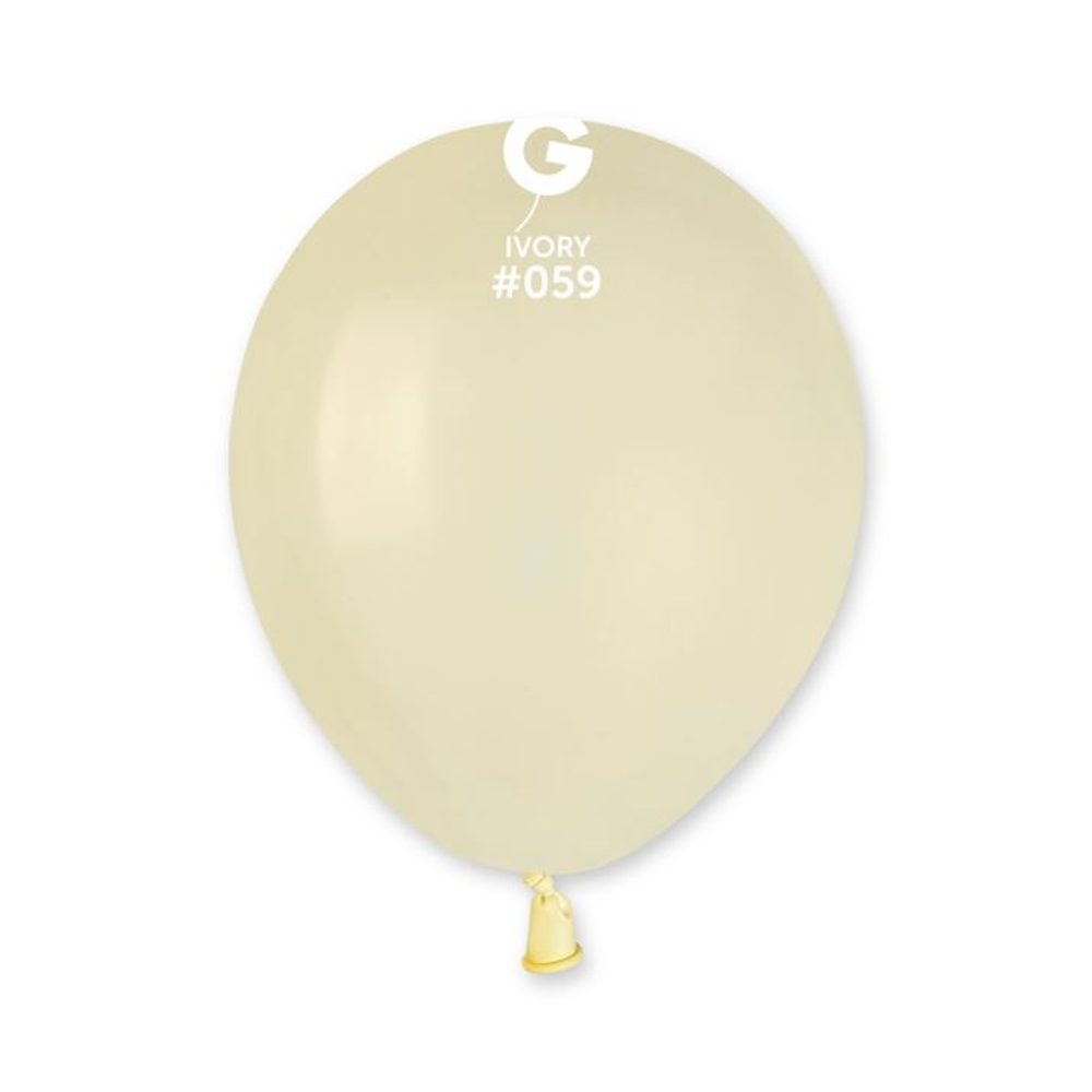 MINI latex léggömb - 13 cm – Elefántcsont 1 db - SMART