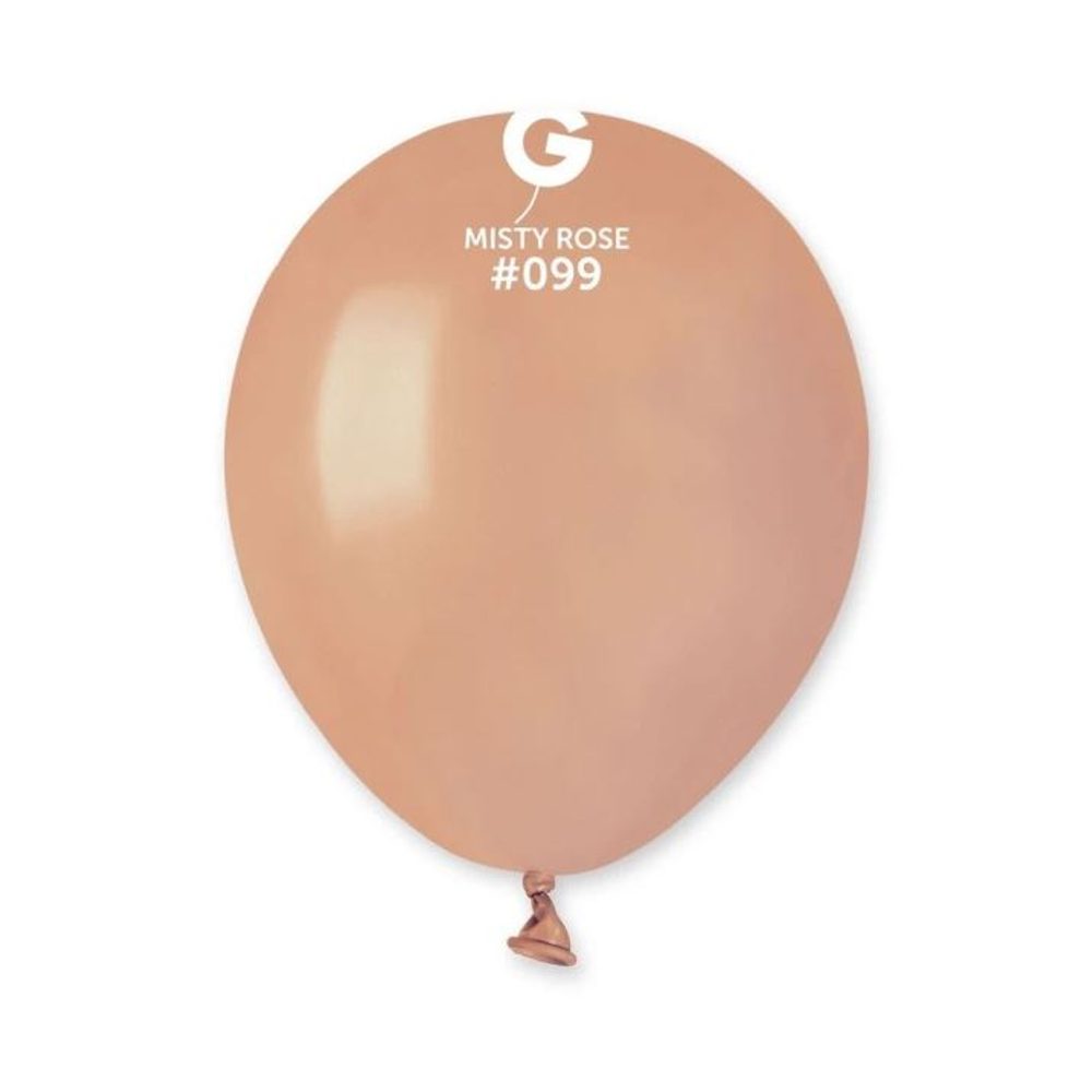 MINI latex léggömb - 13 cm – Hazy rózsaszín pasztell - 1DB - SMART