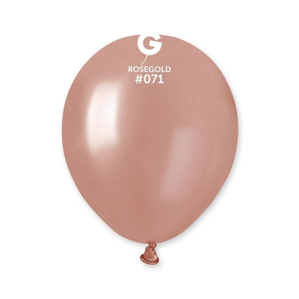 MINI latex léggömb - 13 cm – Rózsaszín arany - RoseGold - 1 DB - SMART