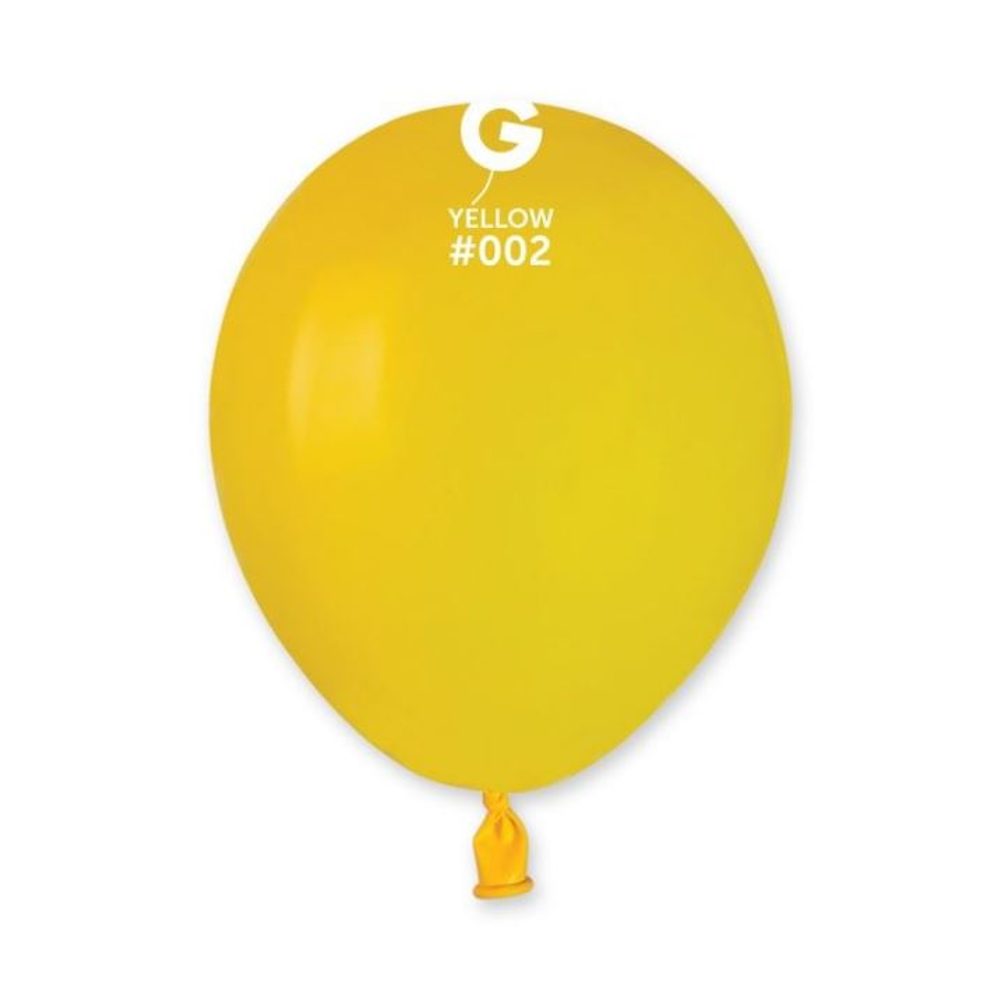 MINI latex léggömb - 13 cm – Sárga - 1 DB - SMART