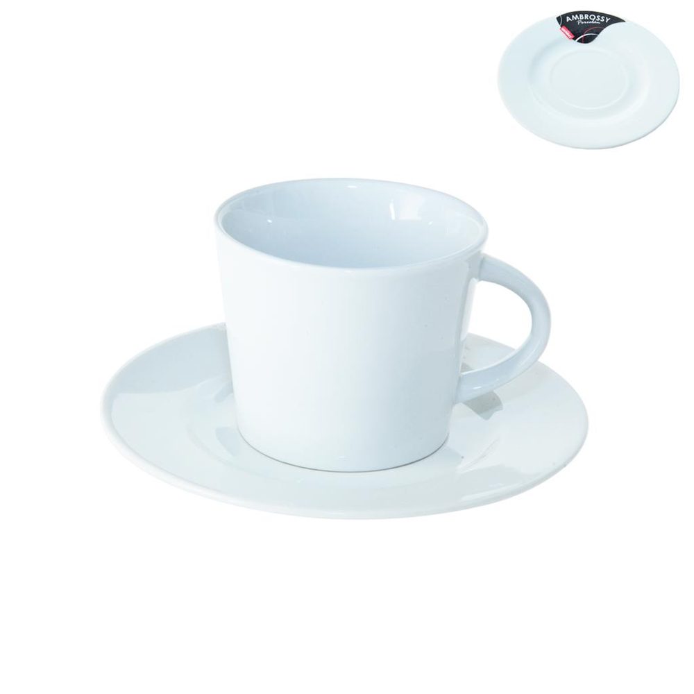 Porcelán bögre alátéttel 0