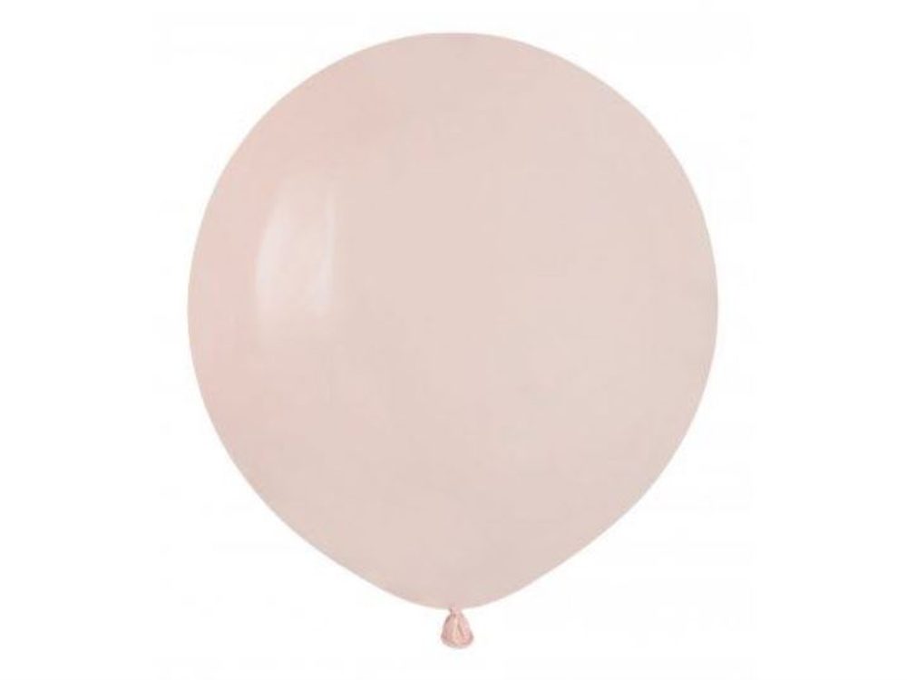 Rózsaszín pasztell latex léggömb 48 cm – shell - 1DB - SMART