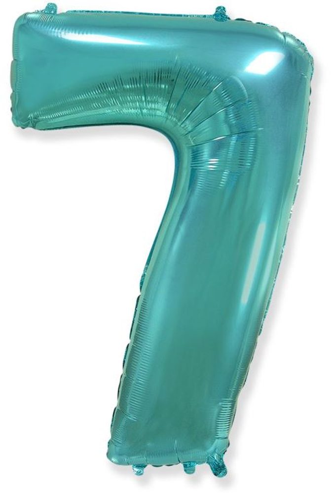 Tiffany színű fóliás számballon 115 cm - 7 - Flexmetal