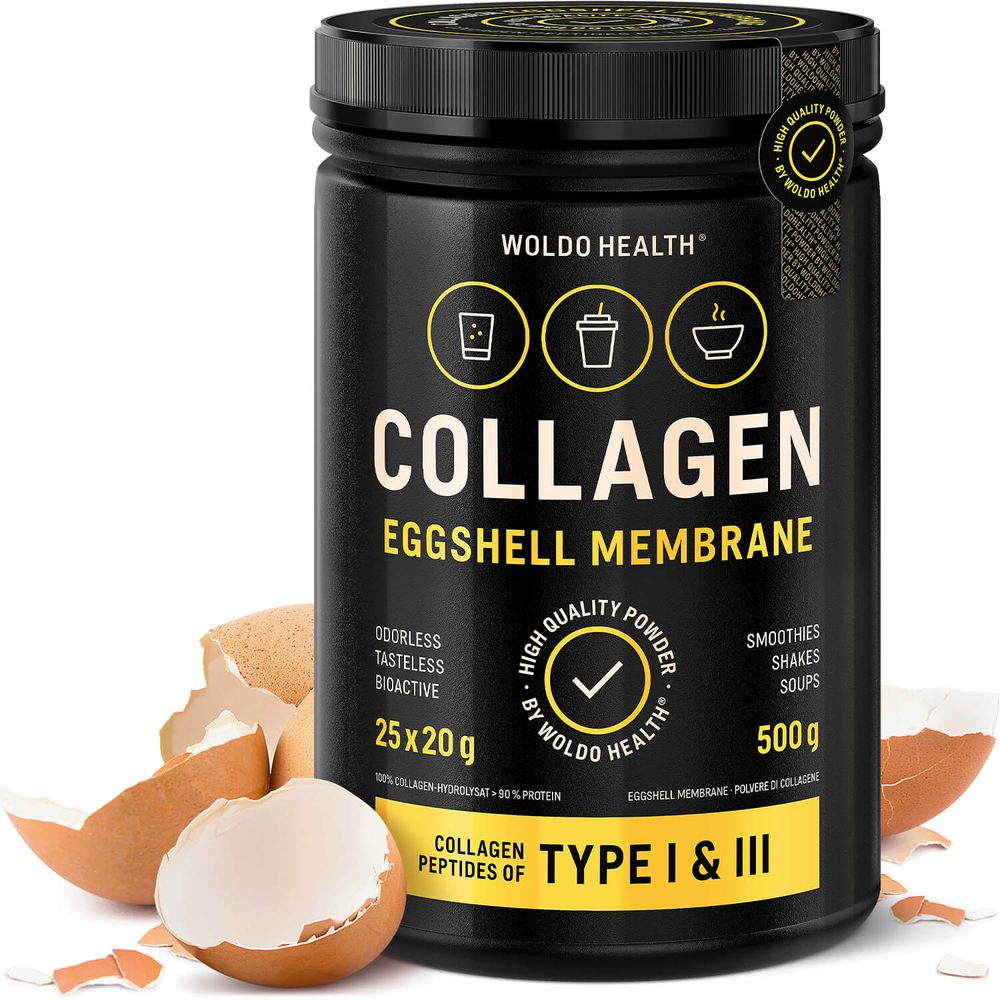 Tojás héj membránából készült kollagén por 500g - WoldoHealth®