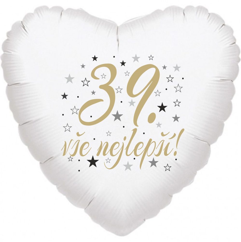 39. szív alakú születésnapi léggömb -