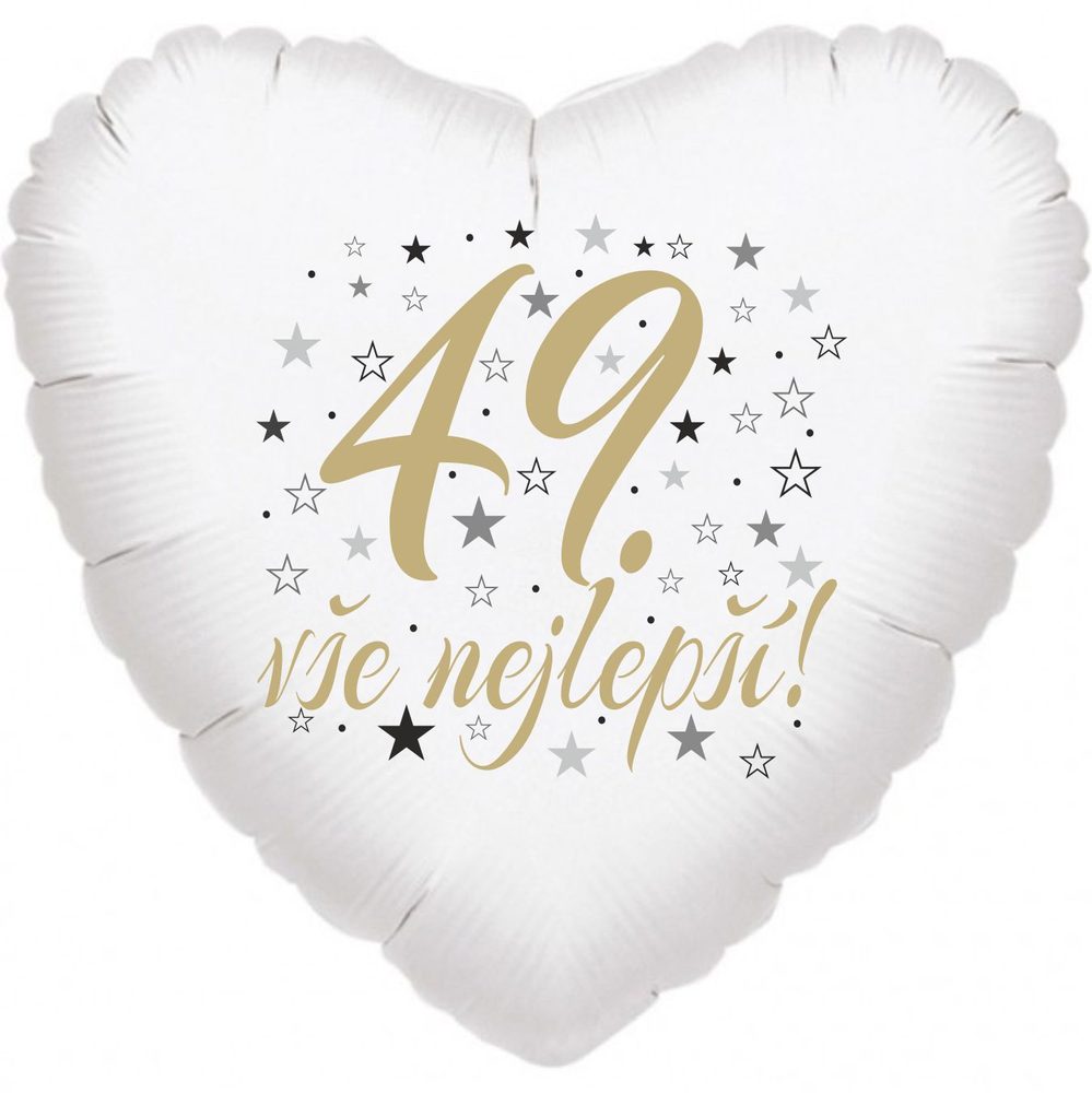 49. születésnapi szív léggömb -