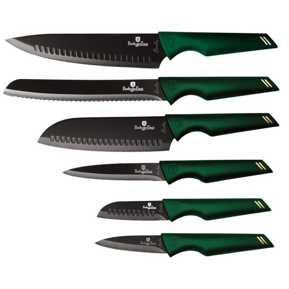 6 darabos Emerald Collection tapadásmentes késkészlet - BERLINGERHAUS
