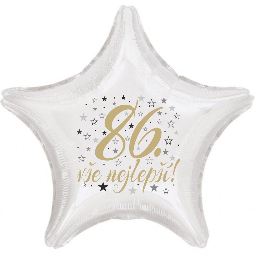 86. születésnapi csillag léggömb -