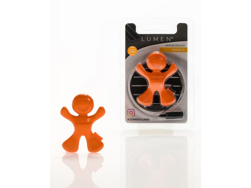 Autóillatosító figura Leonardo ARANCIA narancs gyümölcsös - LUMEN