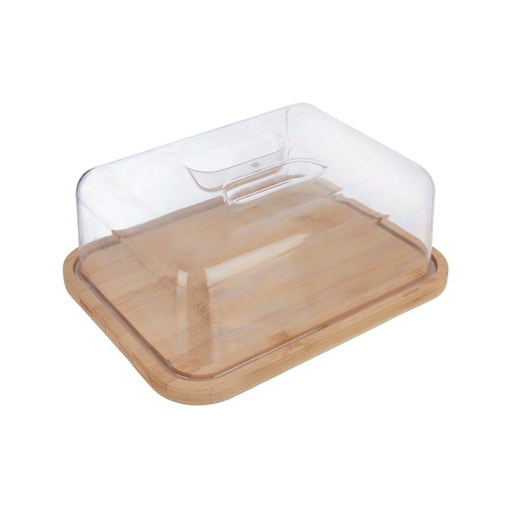Bambusz tálalódeszka fedéllel 28x22x11 cm -