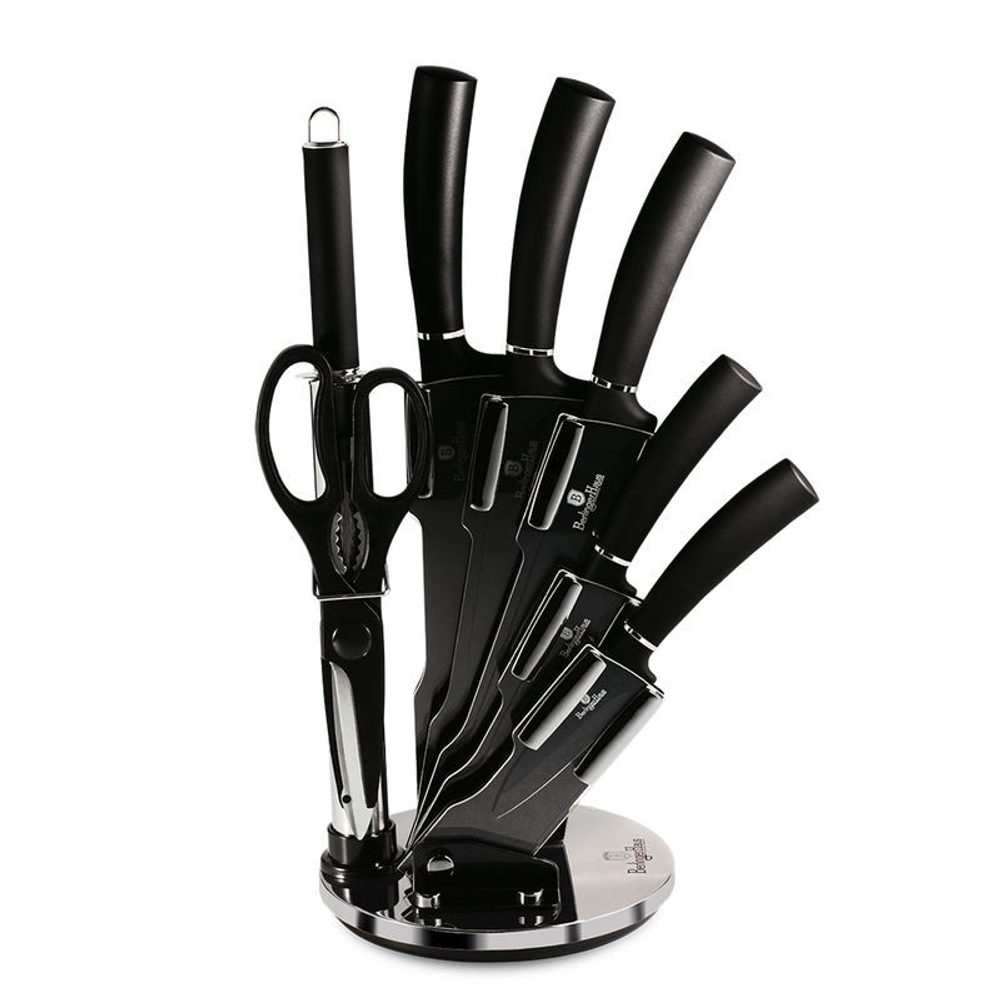 Fakanál készlet 8 db Black Silver Collection - BERLINGERHAUS