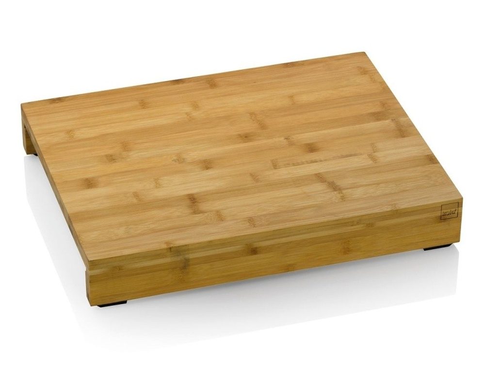 KELA KENINA bambusz vágódeszka fiókokkal 46 x 36 x 7 cm KL-12553 - Kela