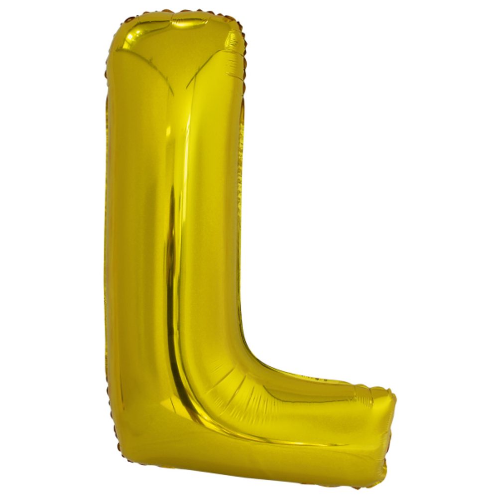 L betű arany fóliás lufi 86 cm Amskan - Amscan