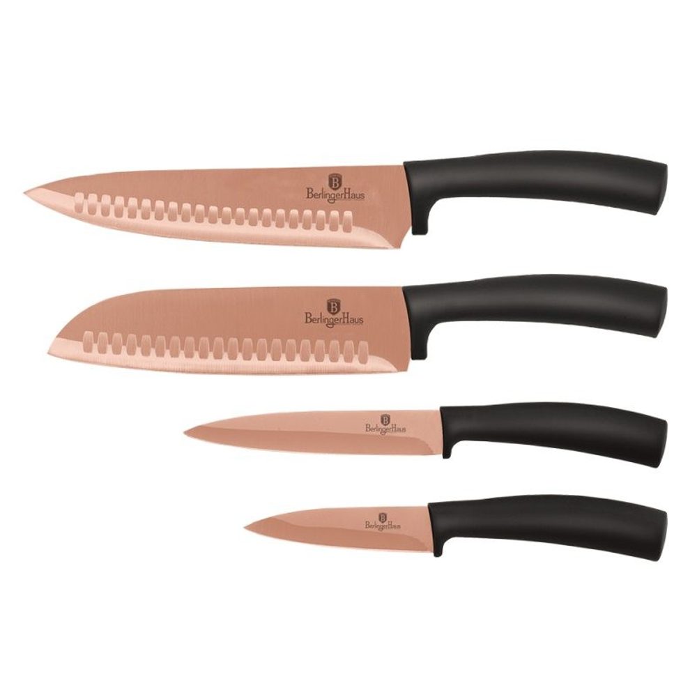 Rose Gold 4 részes tapadásmentes késkészlet - BERLINGERHAUS