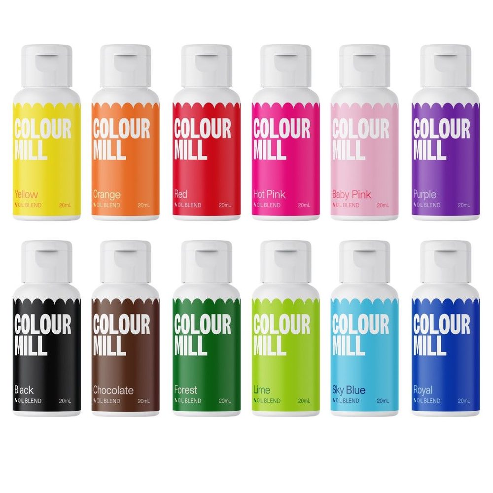 Csokoládé színkészlet - Malomolaj keverék 12 db - Colour Mill
