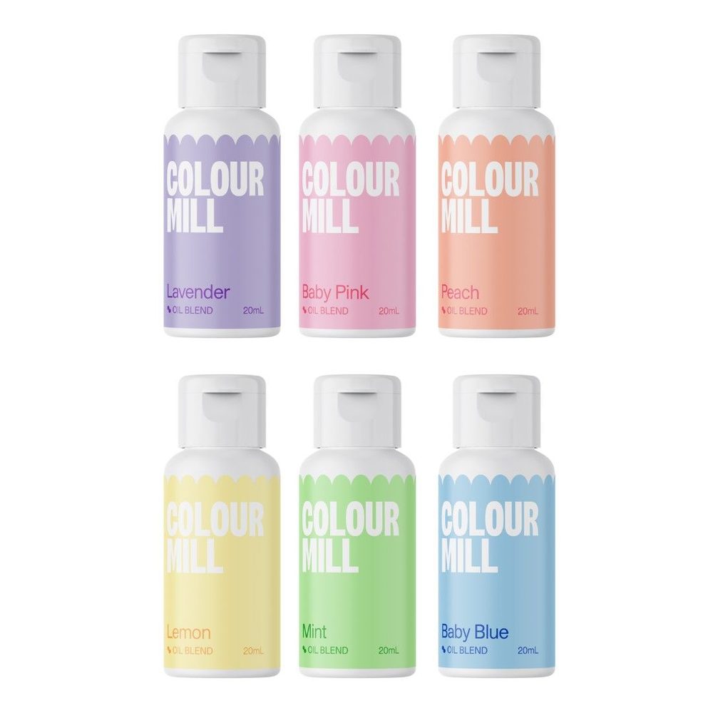 Pasztell színkészlet csokoládékhoz -Mill Oil Blend Pasztell 6 db - Colour Mill