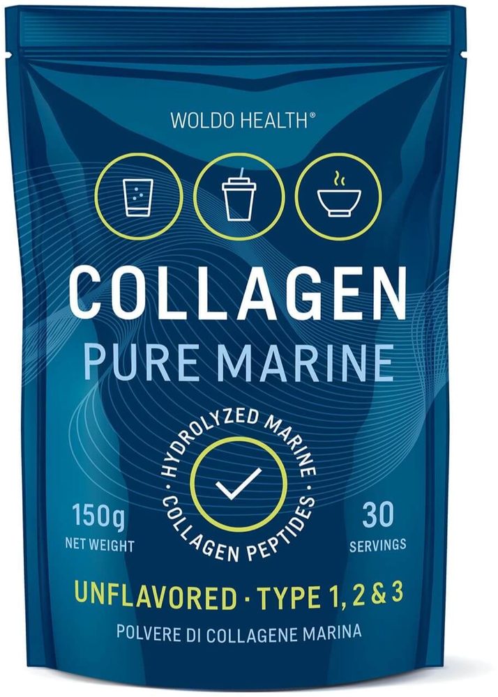 100% hidrolizált tengeri kollagén 150 g - WoldoHealth®