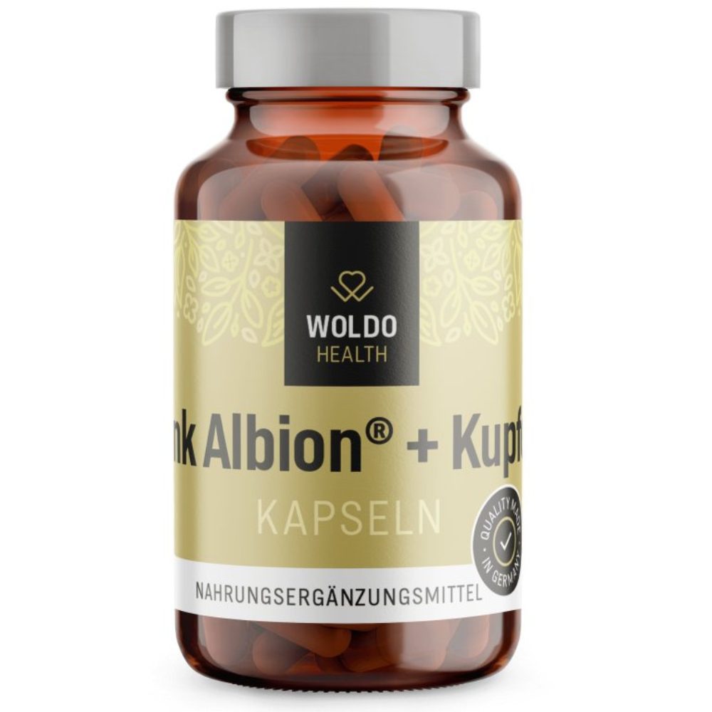 Cink Albion® + réz 90 kapszula - WoldoHealth®