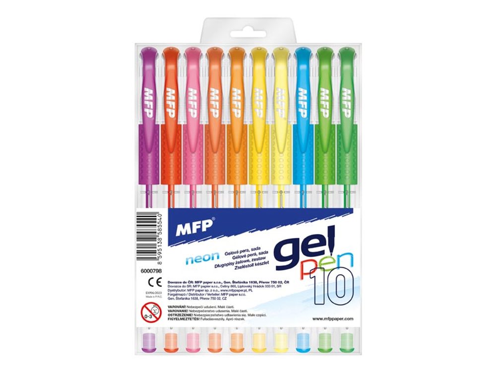 zselés toll készlet NEON 10 db GN1068-10 6000798 - MFP Paper