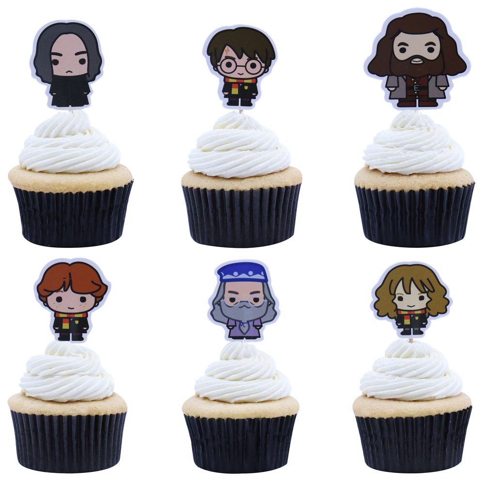 Harry Potter muffin- és tortadísz - 6 db - PME