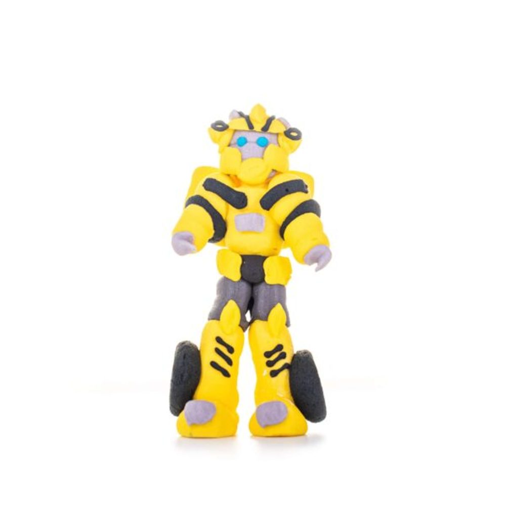 Cukordekoráció – sárga transformer -