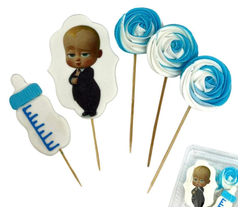 Cukordísz tortára Baby Boss - K-Decor