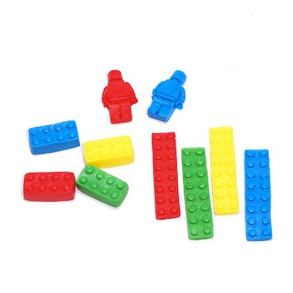 Cukordísz tortára – Lego kockák (10 darab) -