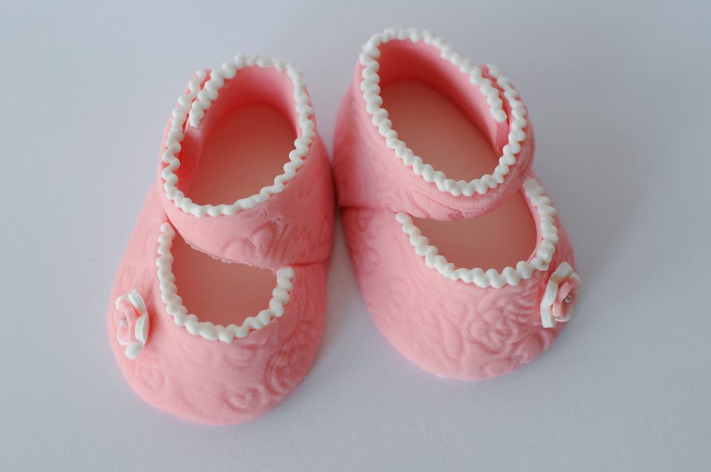 Cukordísz tortára – gyerekcipőcske (önálló) -