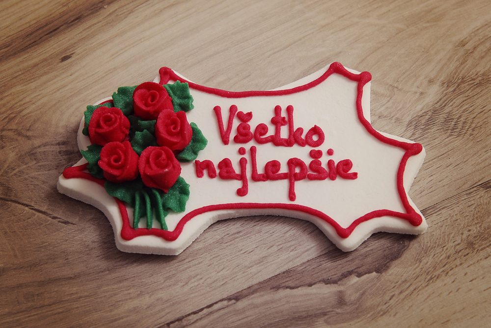 Cukorlap „Všetko Najlepšie“ felirattal -