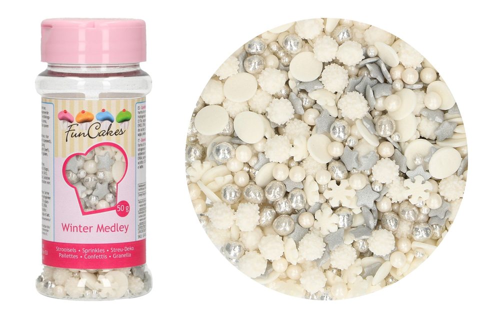 Cukros dekoráció Tél - 50g - FunCakes