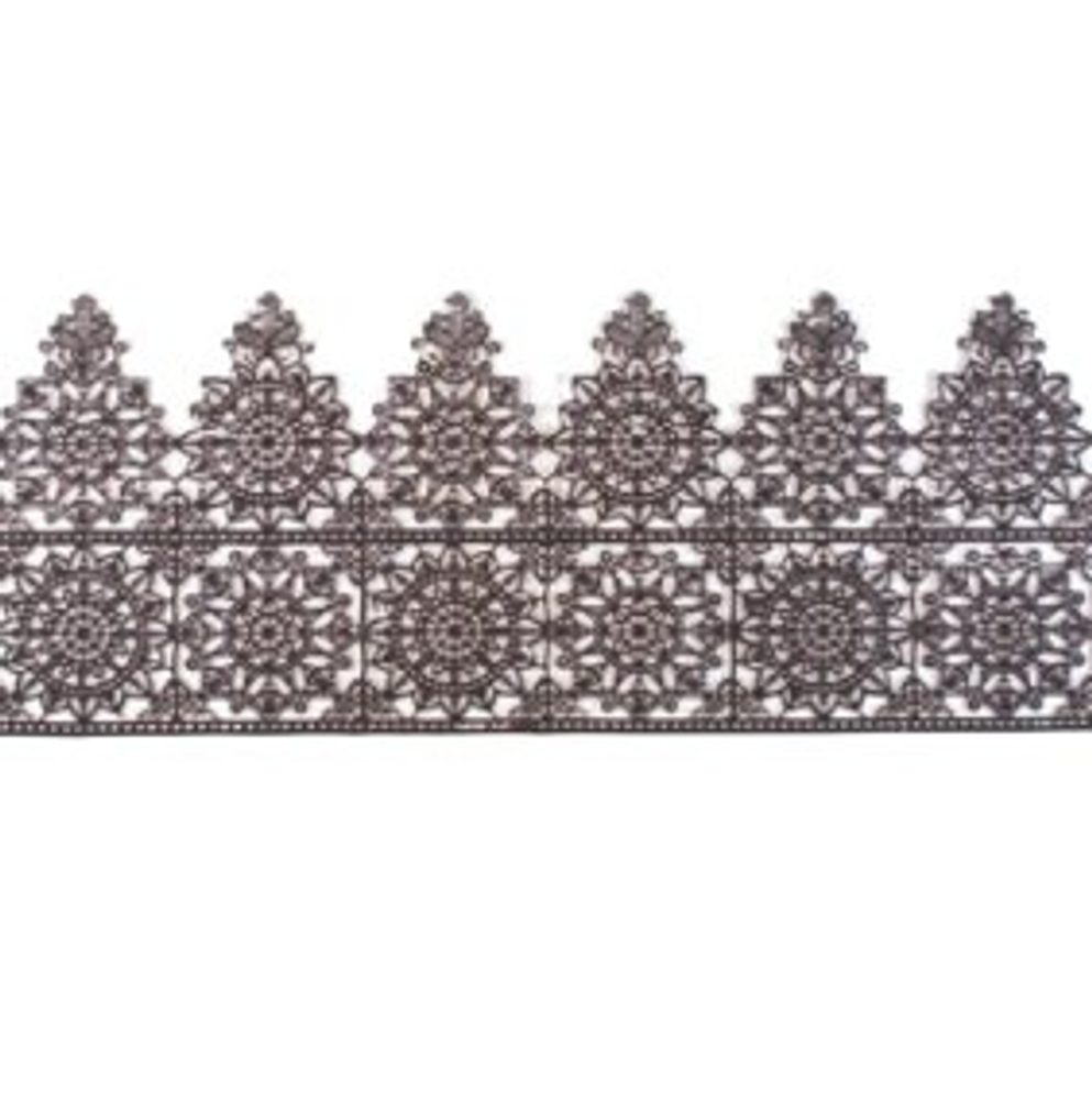 Ehető cukorcsipke fekete - szélesség 6 cm - K-Decor