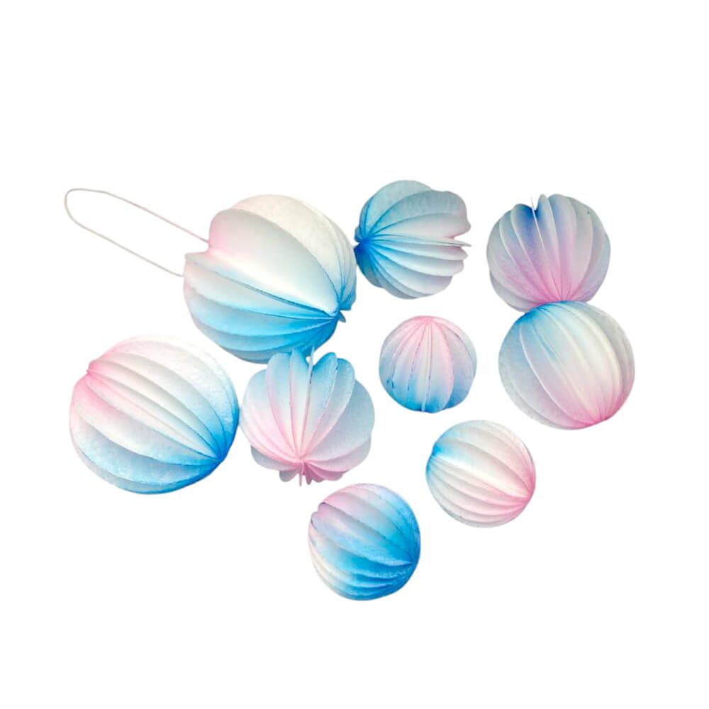 Lila-kék ostya legyezők - K-Decor