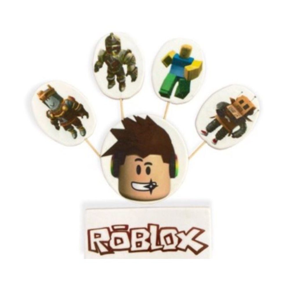 Tortadíszítő cukordekoráció – Róblox szett - K-Decor