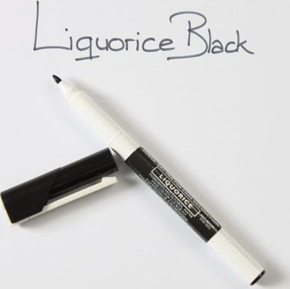 Sugar Art Pen – édesgyökér-fekete - Sugarflair Colours