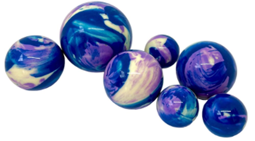 Csokoládé extra nagy golyók "Neptun" - 7 db-os készlet - K-Decor