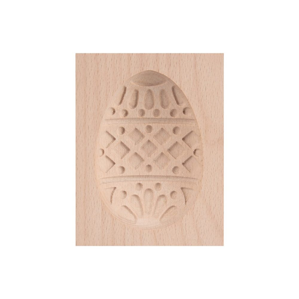 Húsvéti tojás mintás dombornyomó fa formácska -