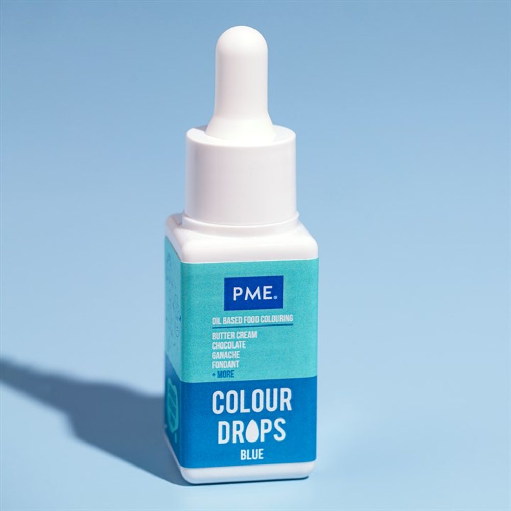 PME Colour Drops – kék ételfesték (olajbázisú) 20 ml - PME
