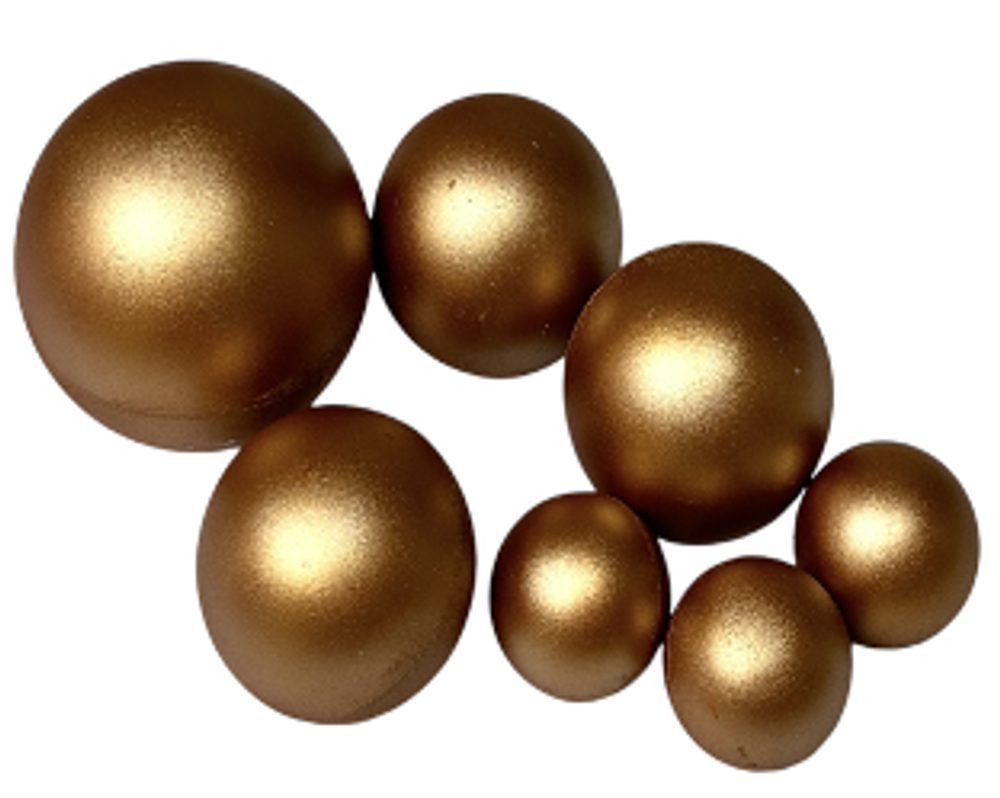 Bronz csokoládé gömbök - K-Decor