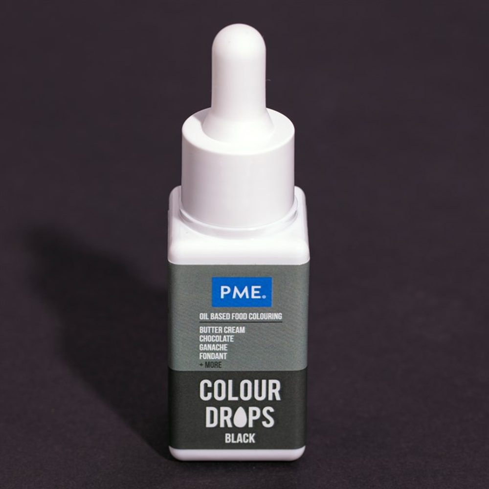 PME Colour Drops – fekete ételfesték 20 ml - PME