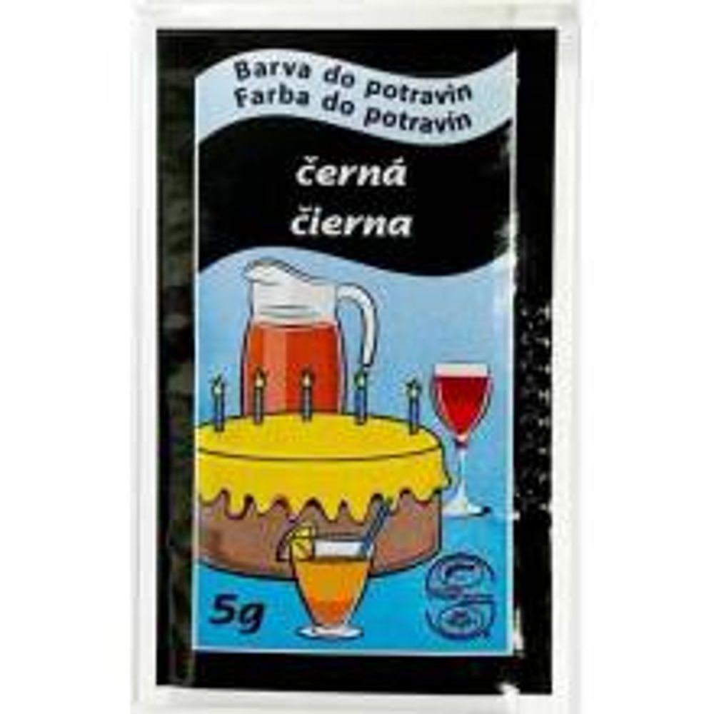 Por állagú ételfesték Fekete 5 g - AROCO