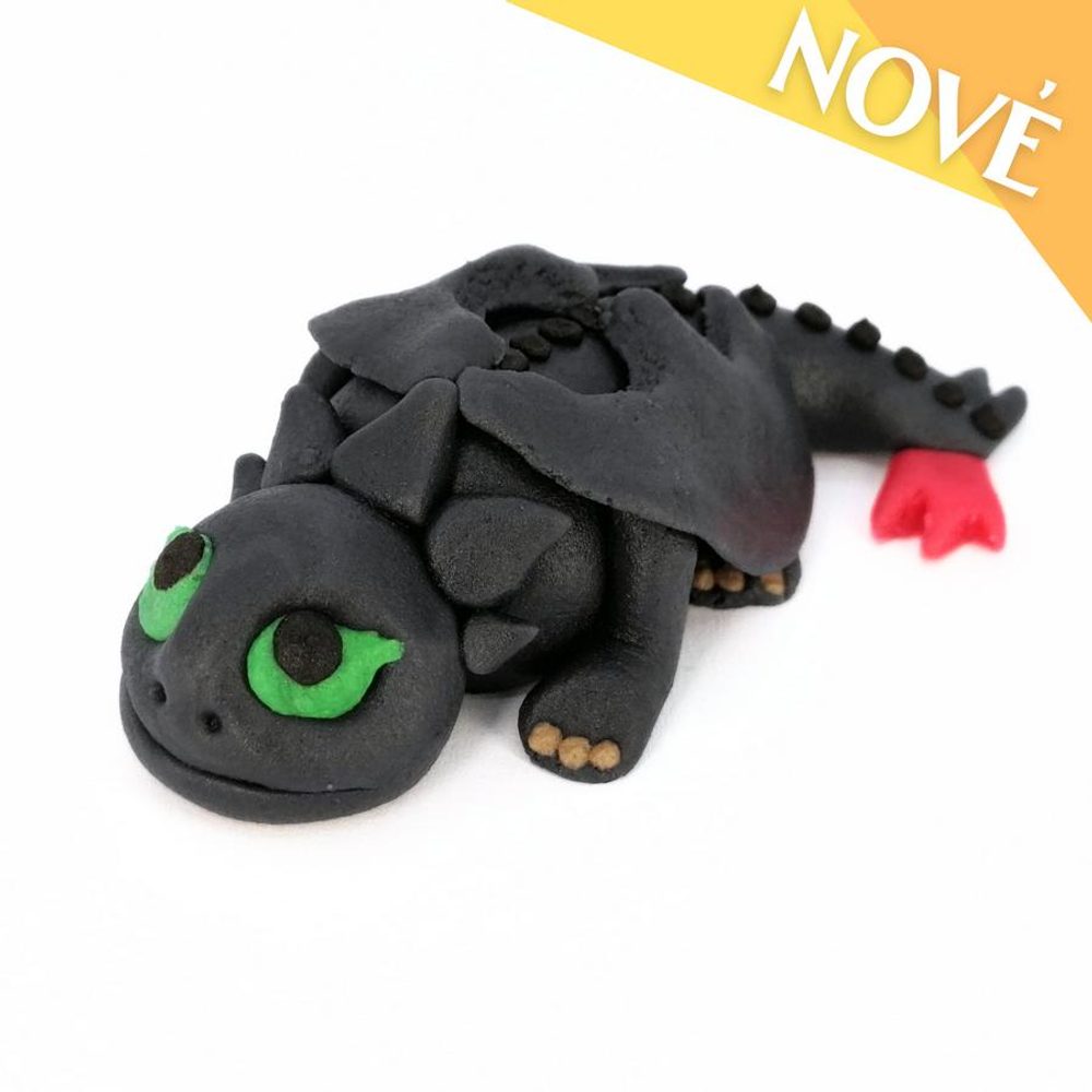 3D figura 60 g – fekete sárkány - Fagoš