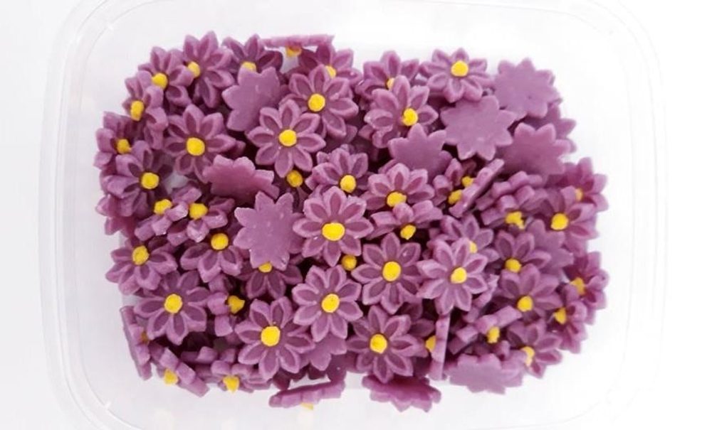 Apró ibolya virágok cukordísz 40 g - Fagoš