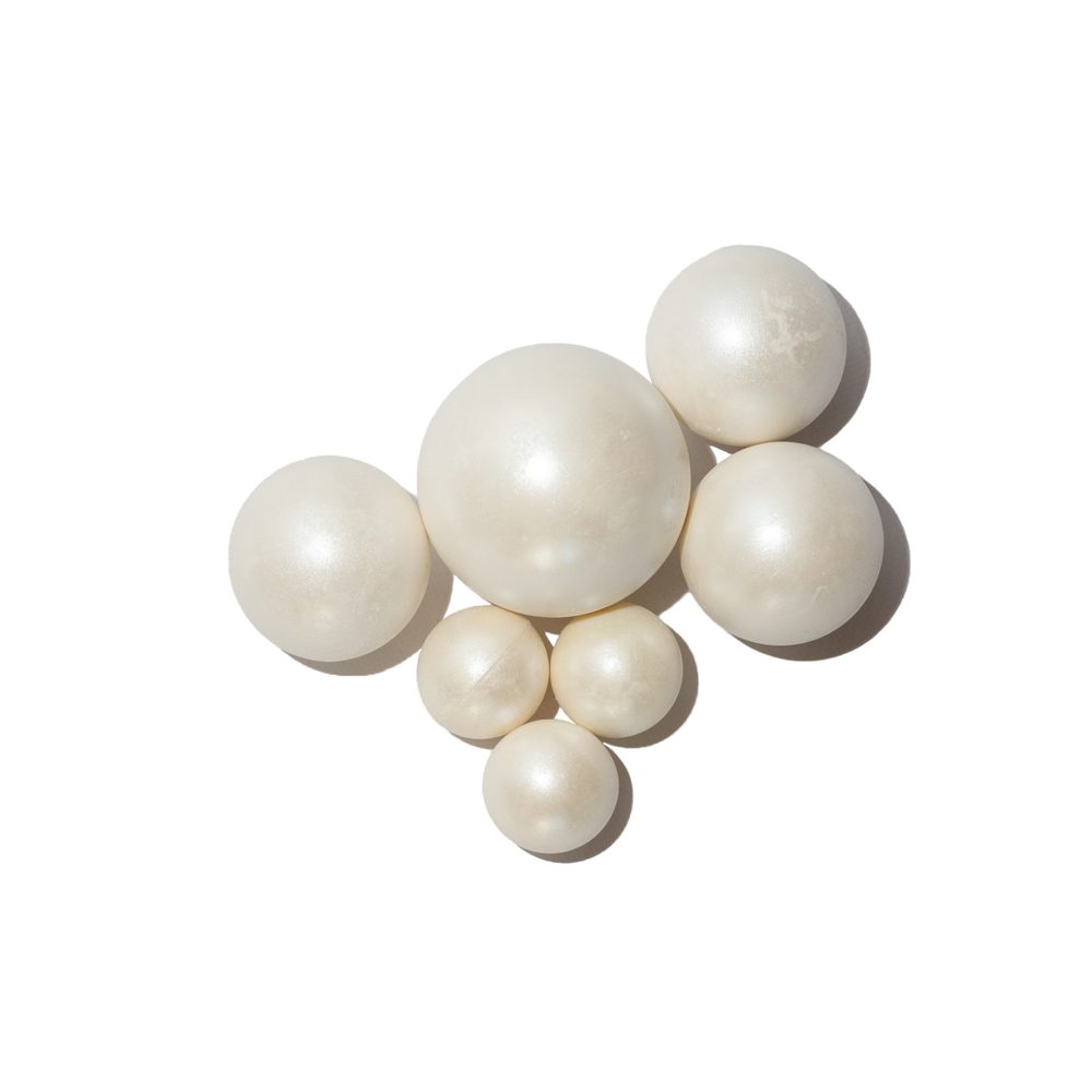 Csokoládé golyók – fehér gyöngyház - K-Decor